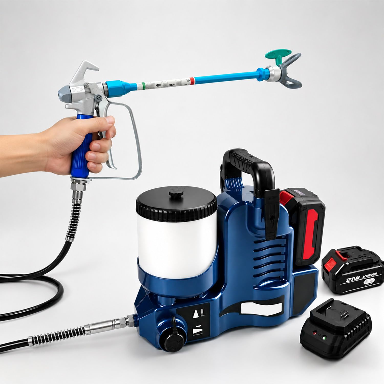 Twostronking Multicolor 750W Electric Paint Sprayer, Airless Paint Sprayer, Portable Paint Sprayer