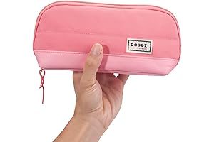 Sooez Light Pink Triangular Large Pencil Case