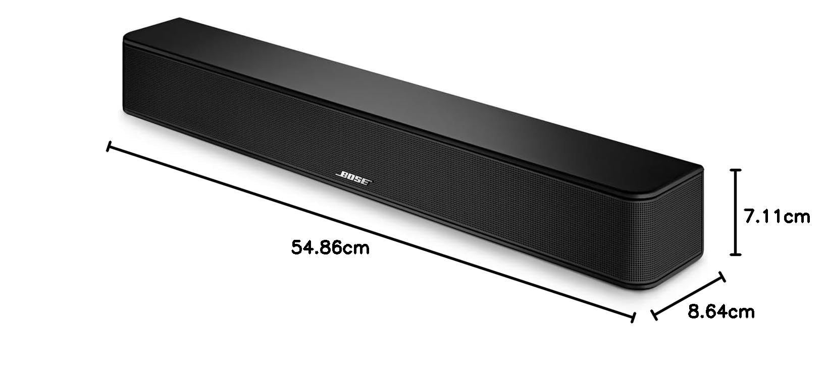 Bose Solo Soundbar 2, Black, Wireless, Bluetooth, USB Port, 1100 W