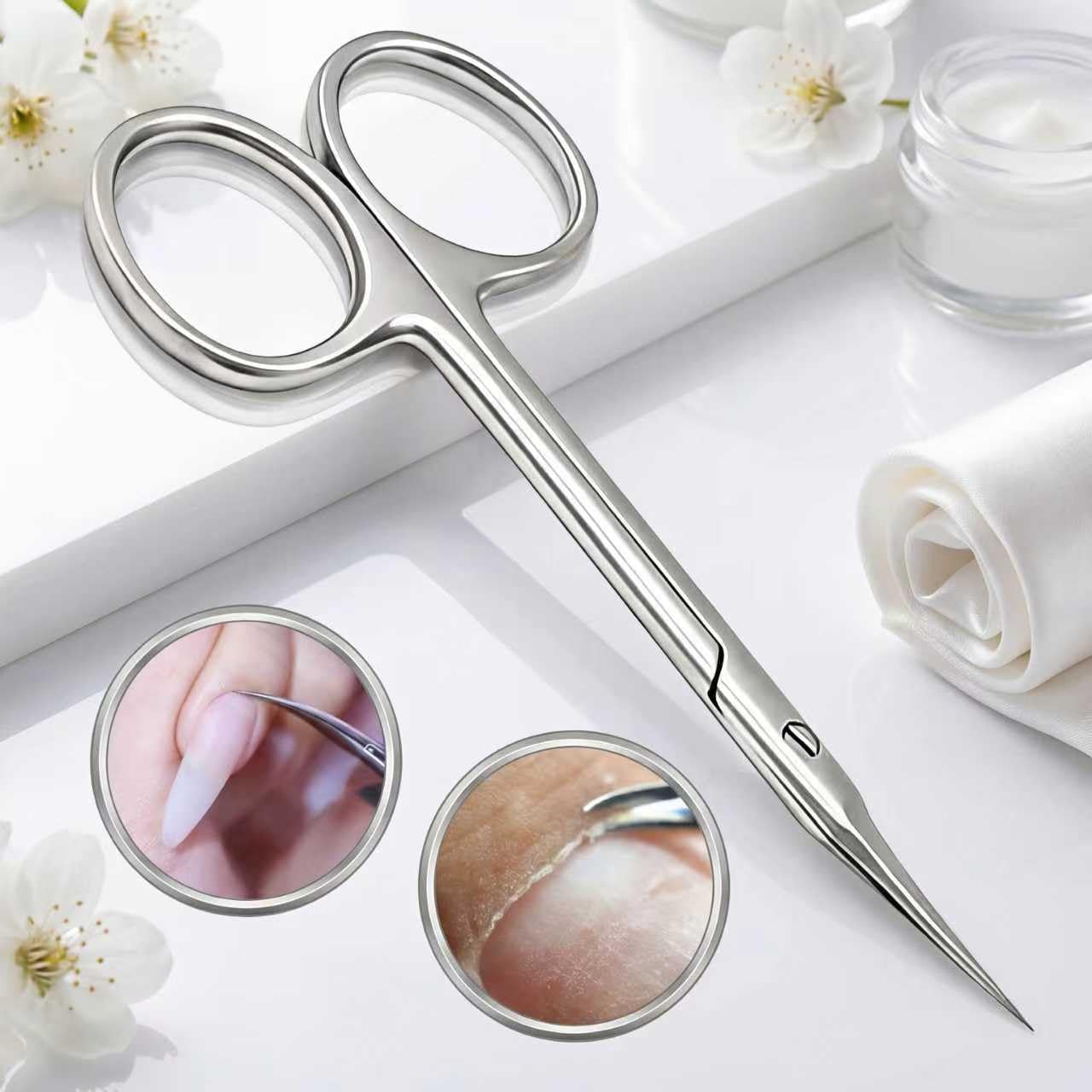 Professional Cuticle Nipper, Sharp Stainless Steel Trimmer Cutter