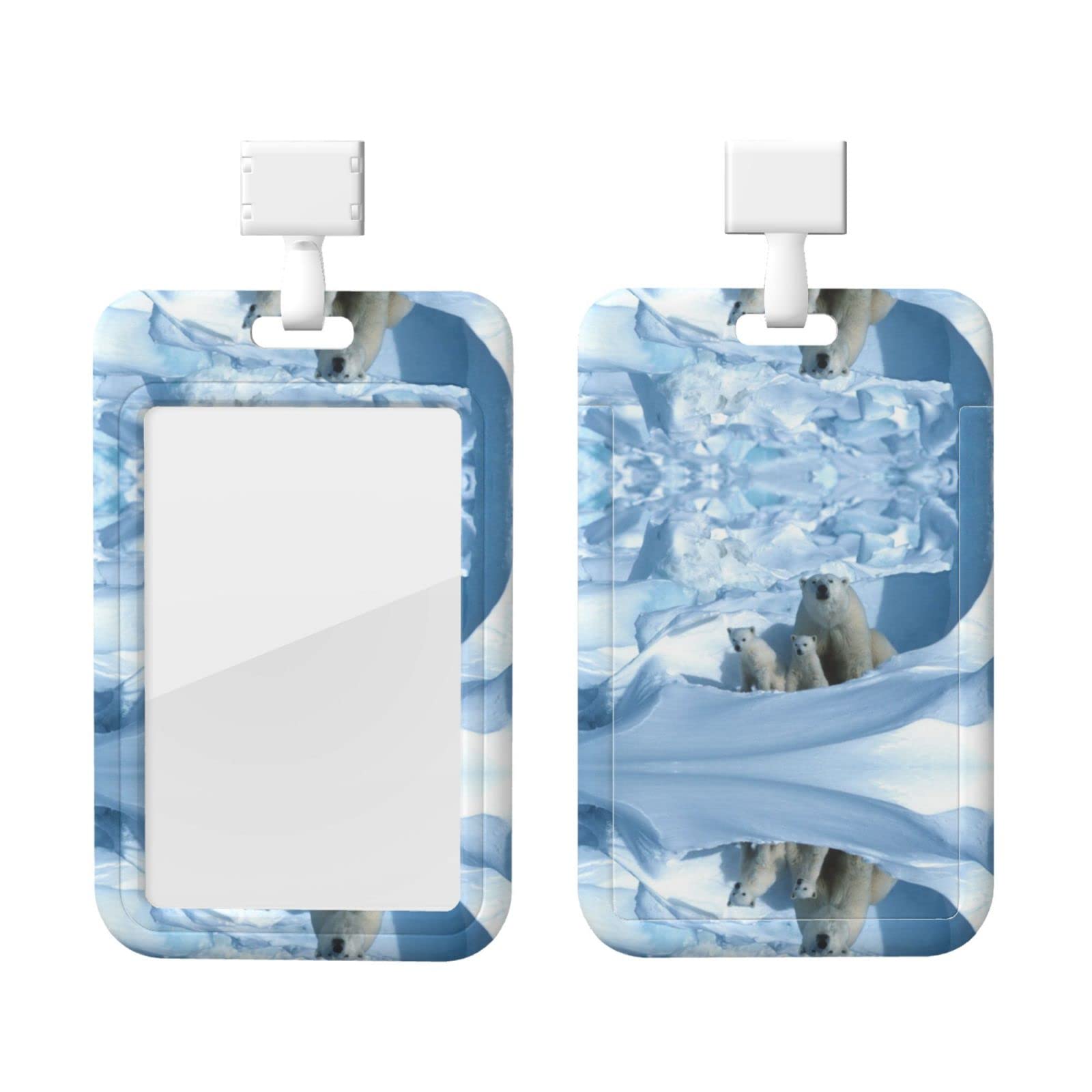 2 Portabadge Con Cordino A Forma Di Orso - Per Carte, Badge E Biglietti - Ideale Per Scuola E Ufficio - Foto 6