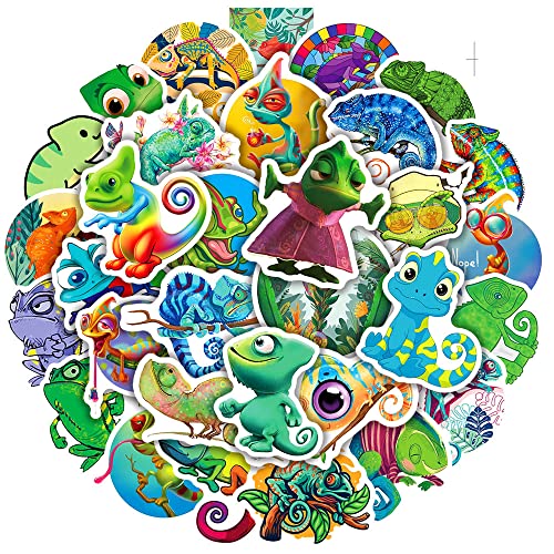 SANYUANHE 100 Pegatinas de reptiles-stickers de camaleones-calcomanías de lagartos-decoración con stickers de reptiles-Geckos-Pegatinas para botella de agua,bicicleta,coche,tableta,niños y adultos