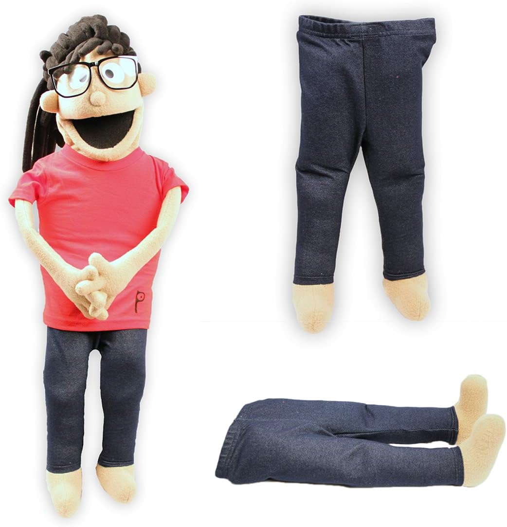 Puppet Legs | ADD ON for Puppedcation™ people puppets (Black)