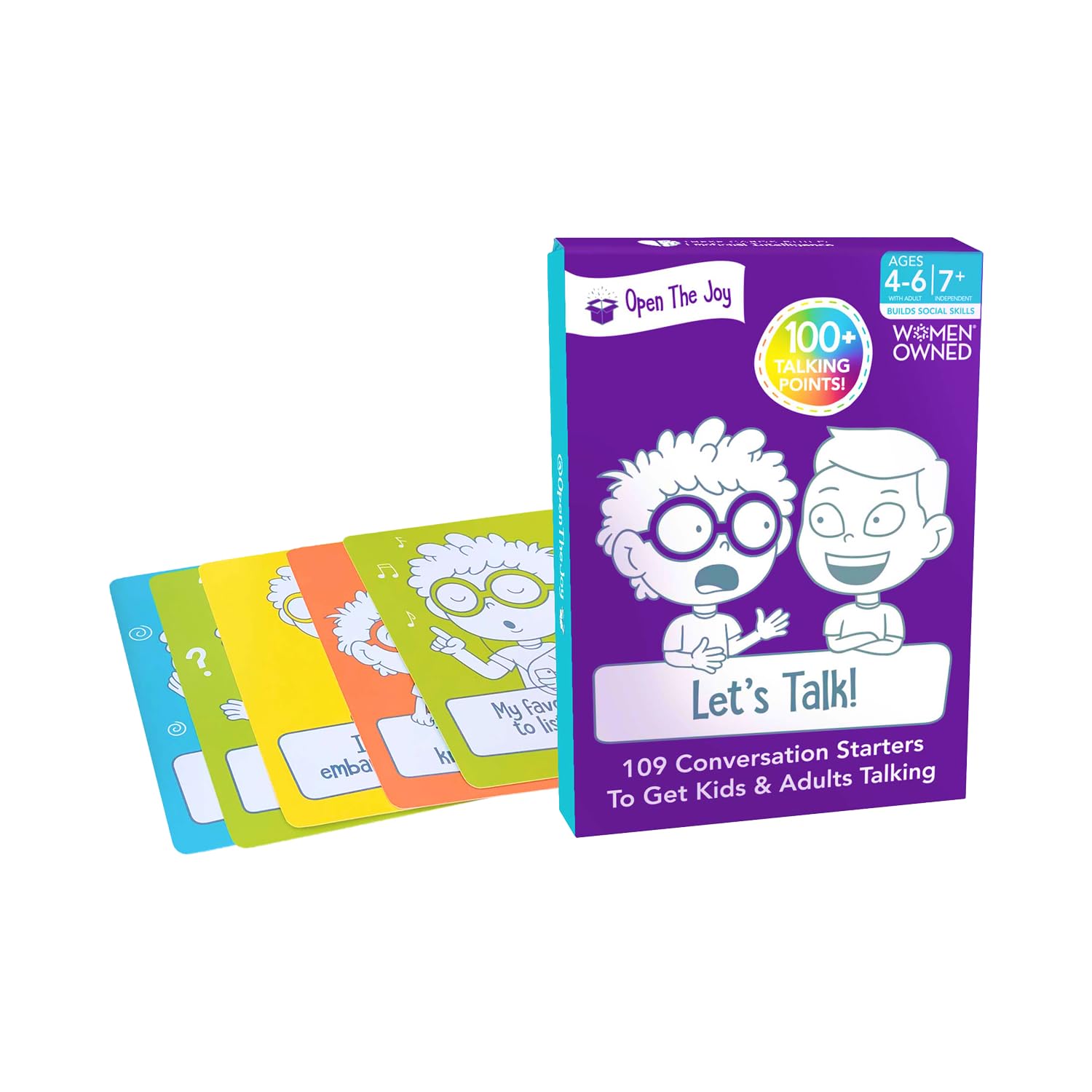 Let's Talk Conversation Starter Cards for Kids | 100+ Prompts