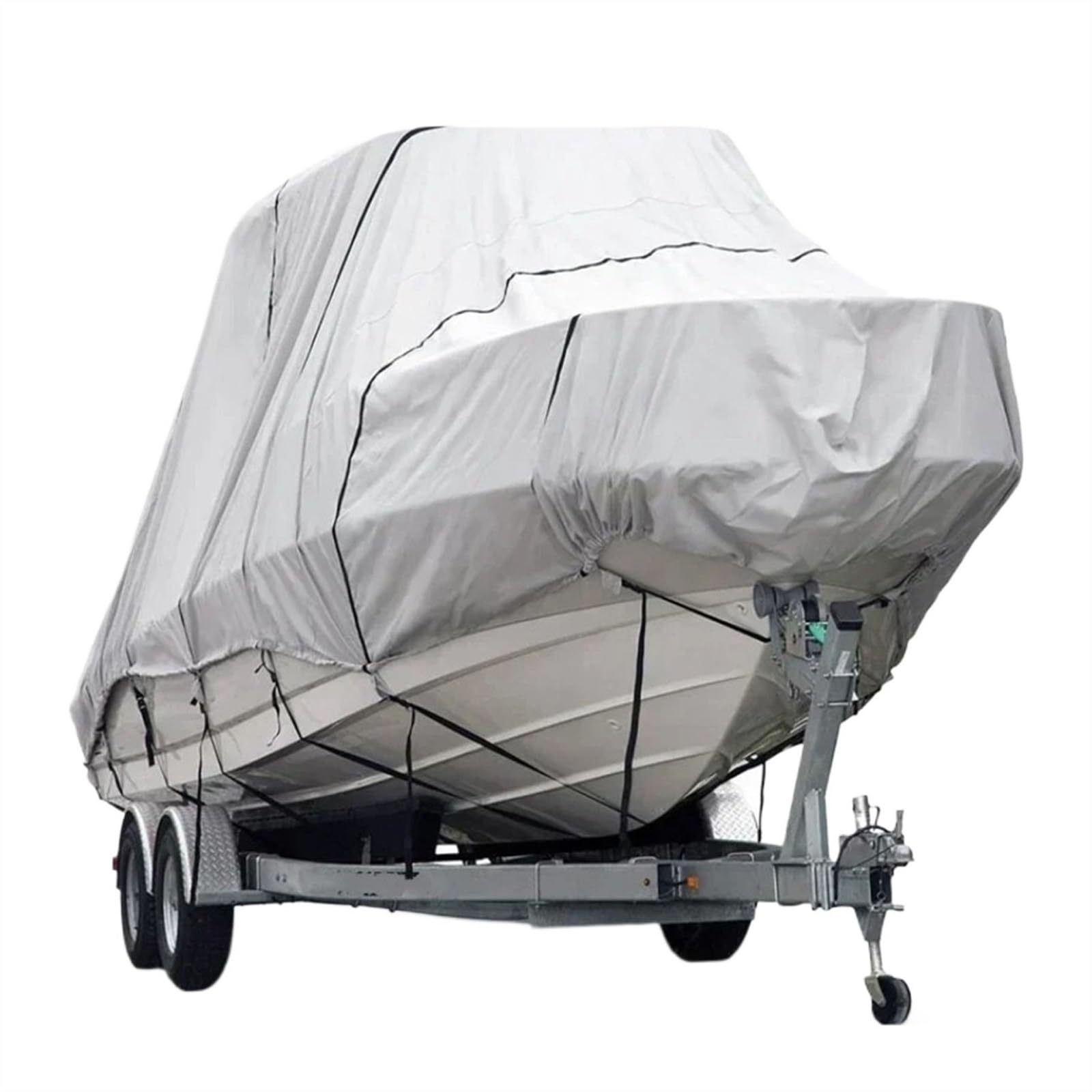Accessori Barca Telo copribarca 30-32FT 600D T-Top Telo copribarca in Poliestere antistrappo trasportabile per imbarcazioni Personali Fino a 114" di Larghezza Kayak Copertura(600D)