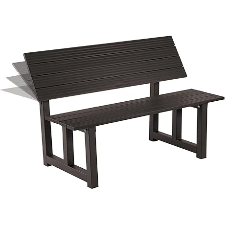 2-in-1 Convertible Bench and Table for Outdoor Spaces