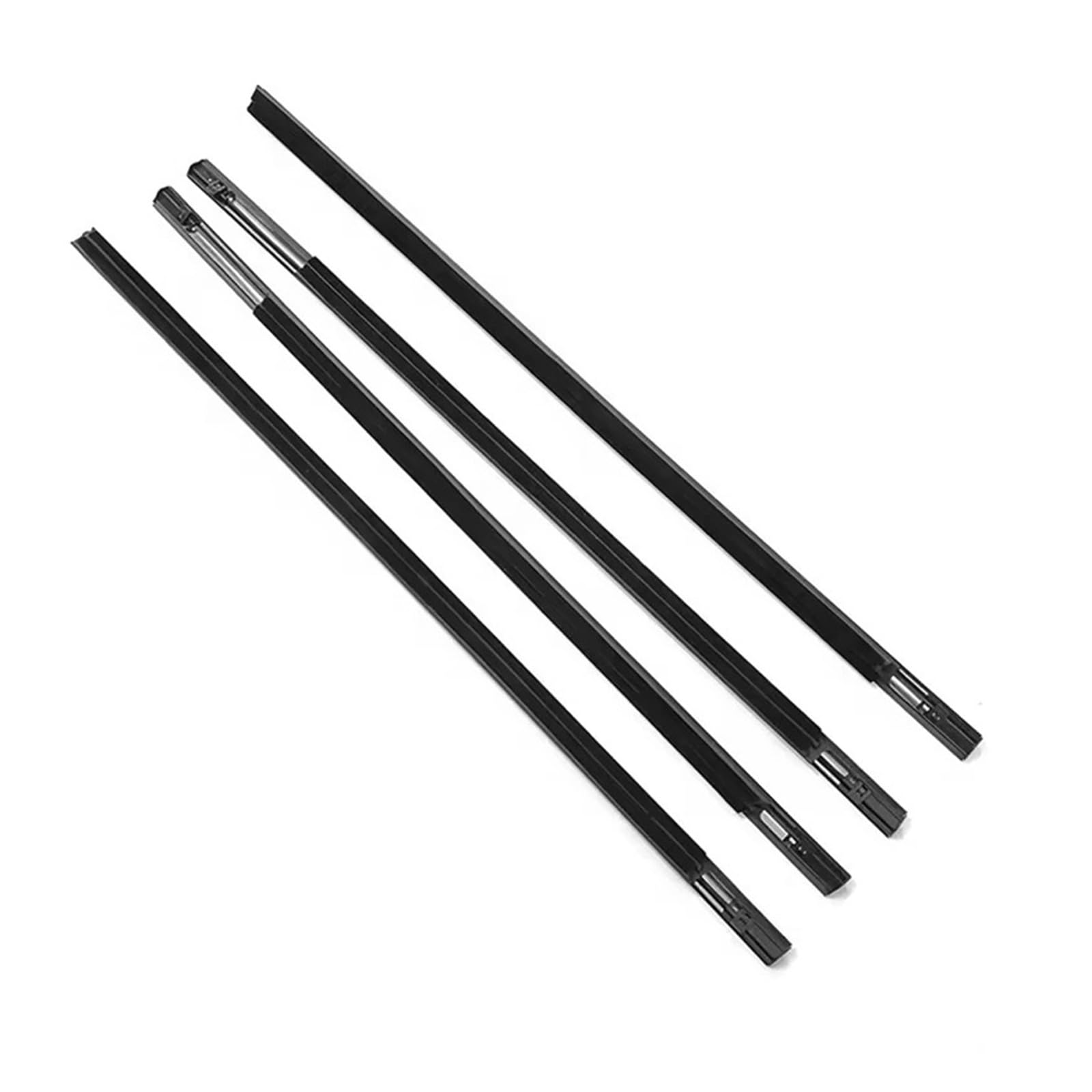 Uussup One Color Rubber Seal Weather Stripping 4Pcs For Nissan For X-Trail T31 2008-2013 Door Moulding Trim Glass Windshield Car Outer Windows Rubber Weatherstrip Sealing Strip