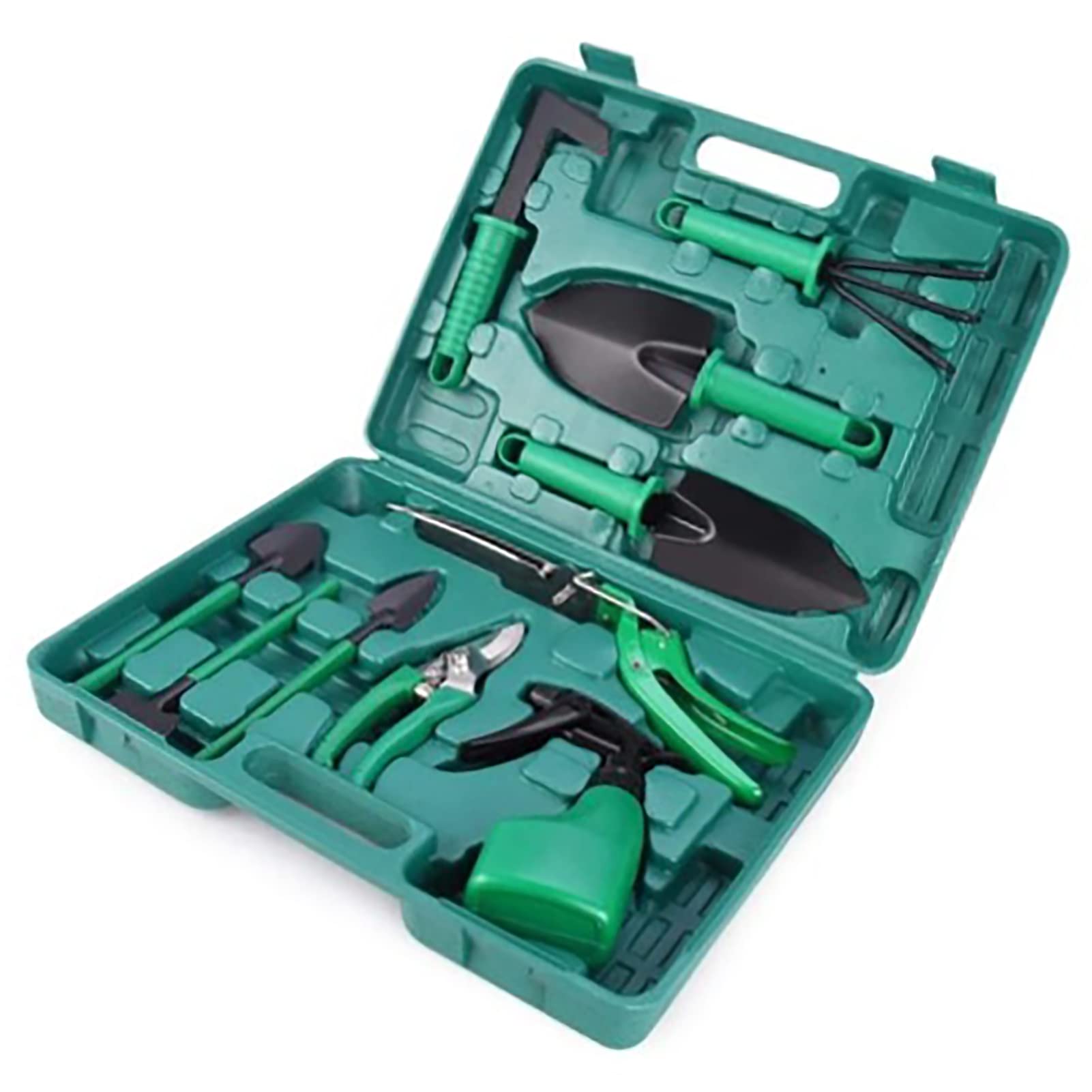 10 Piezas Conjunto de Herramientas de Jardín, Hierro Excelente Artesanía Práctico Conjunto de Herramientas de Jardín, Regalos de Mujer de Alta Resistencia con Caja de Almacenamiento, para Mujer