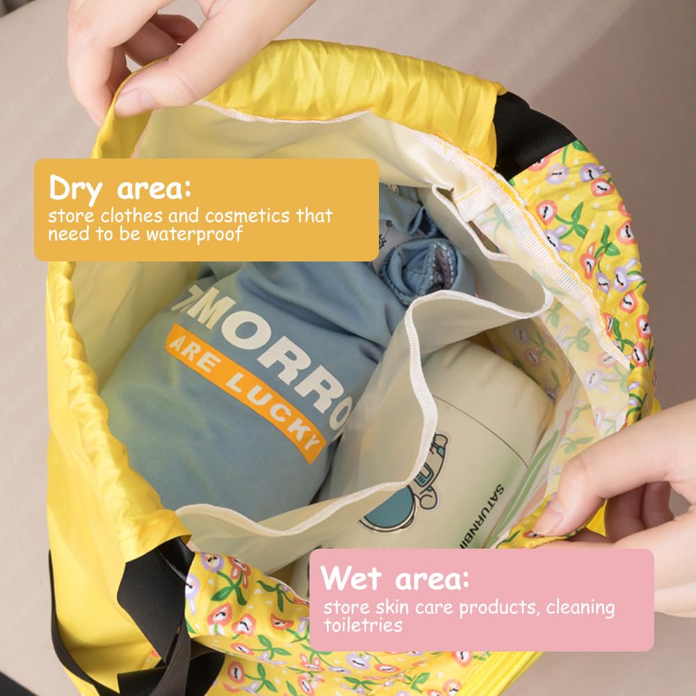 Bolsa de Natación Niño con Separación Seco-Húmedo, Compartimento para Zapatos