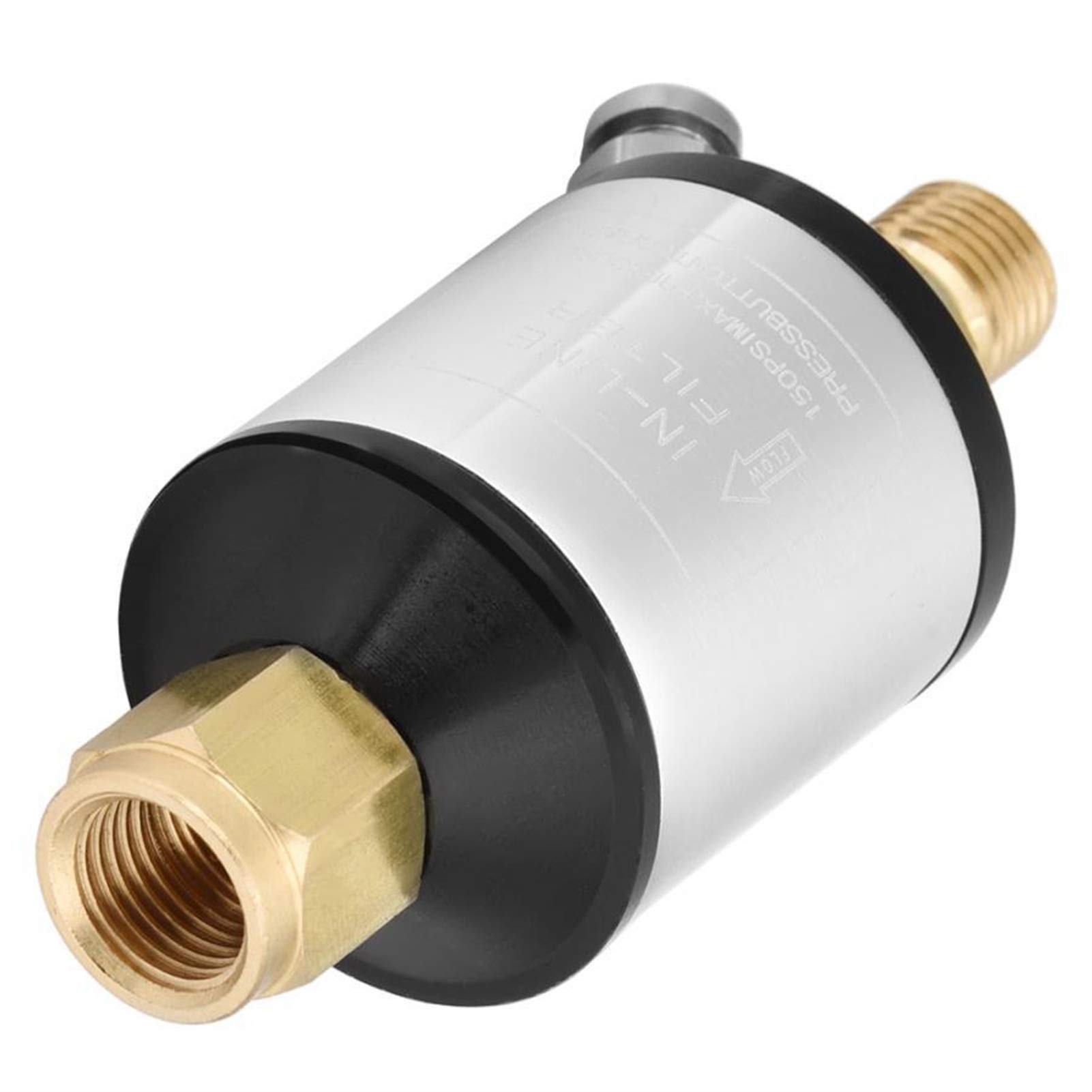 Valvola del compressore d'aria Separatore di acqua dell'olio Filtro della linea dell'aria per utensili pneumatici a spruzzo 1/4 "NPT Raccordi di ingresso e uscita