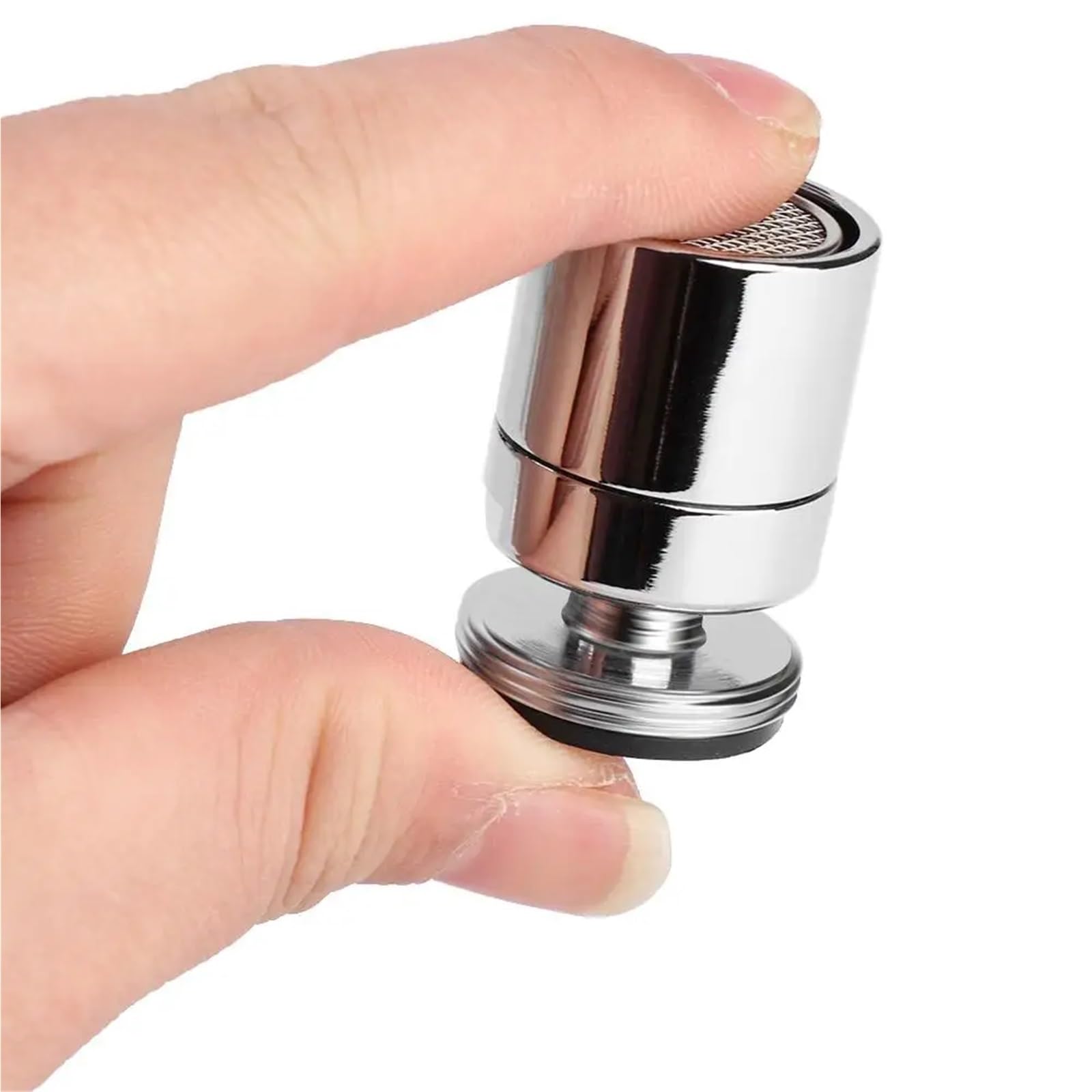 CMBSSTFC Rubinetto Girevole in Ottone a 360 Gradi, aeratore, Rubinetto di Risparmio per gorgogliatore d'Acqua, per Bagno, Cucina, Bidet, Filtro a Rete, Accessori (24 mm Maschio)