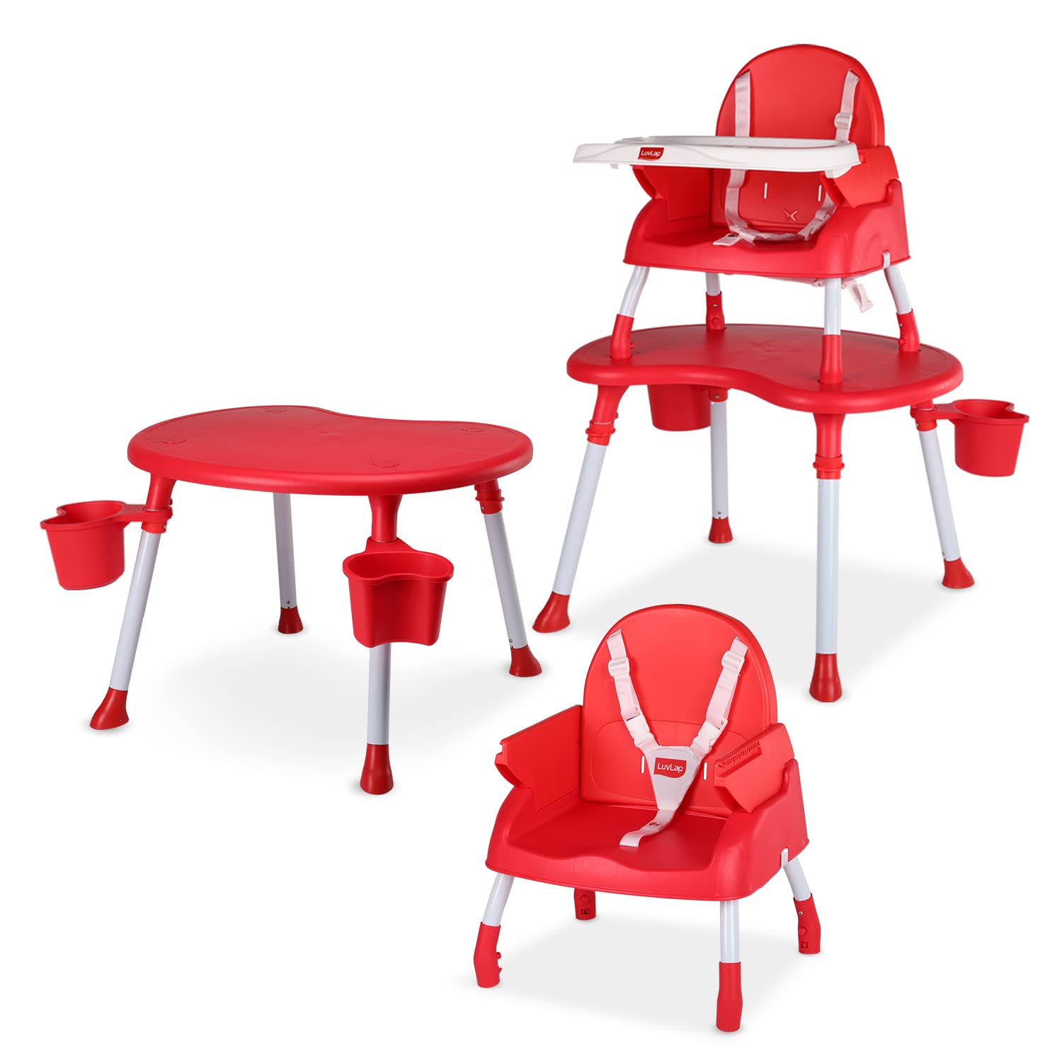 Buy LuvLap 4 in 1 Convertible Baby High Chair with 3 Point Safety Belts