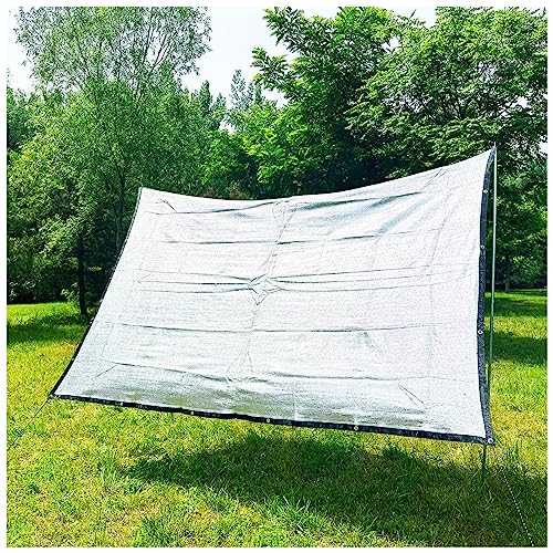 UV-Sonnenschutz für Autos, Hitzeschutz-Mesh-Abdeckung, Aluminium-Schattennetz mit Ösen, Outdoor-Baldachin für Garten, Terrasse, Balkon, hundefreundlich, reduziert Hitze