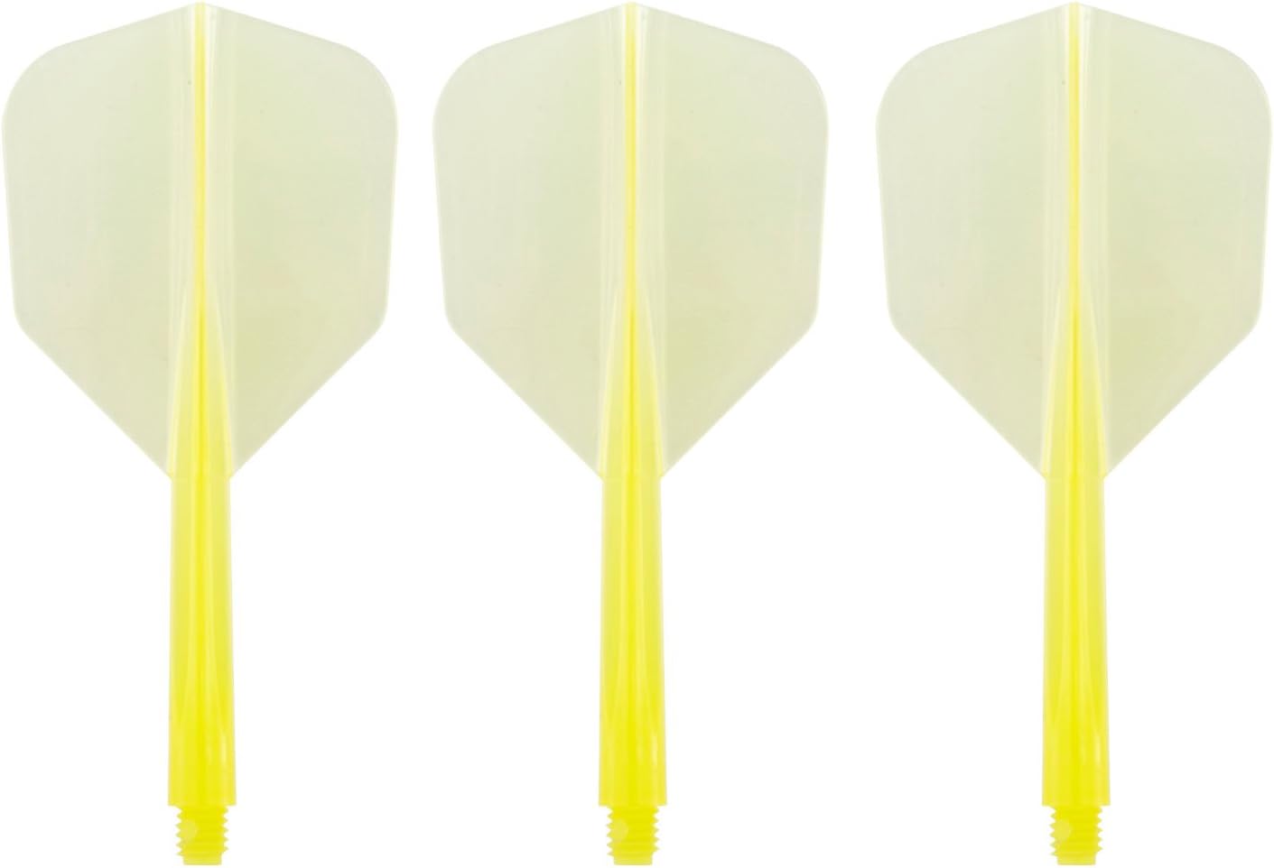 Condor Zero Stress Flight System Small Clear Yellow Dart Flights
