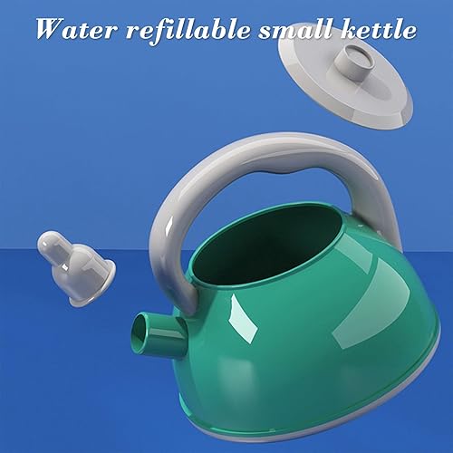 Miniatura 4 de Juego de 45 piezas de juguetes de cocina para niños, accesorios de cocina con ollas, sartenes, utensilios de cocina, alimentos, verduras enlatadas,