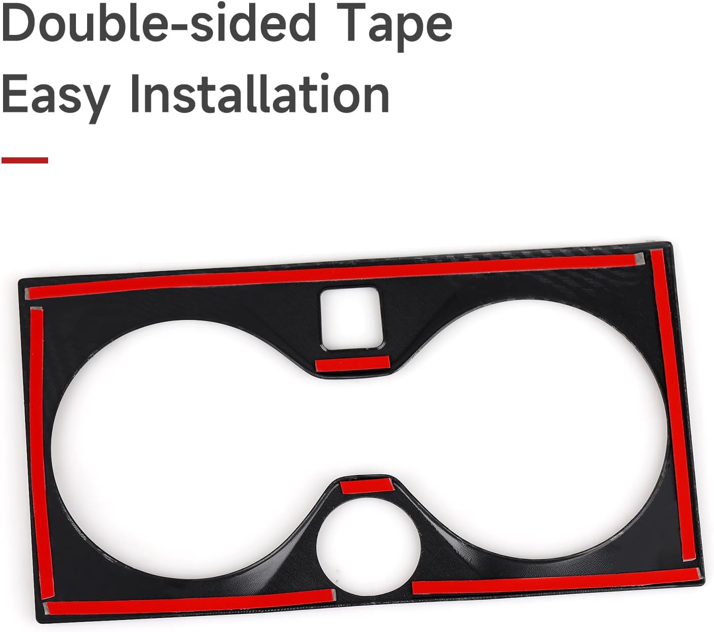 Car Cup Holder Cover Frame Trim Carbon Style ABS Decal Sticker fits for BMW X5 G05 X5M F95 X6 G06 X6M F96 X7 G07 2019-2026 Interior Accessories