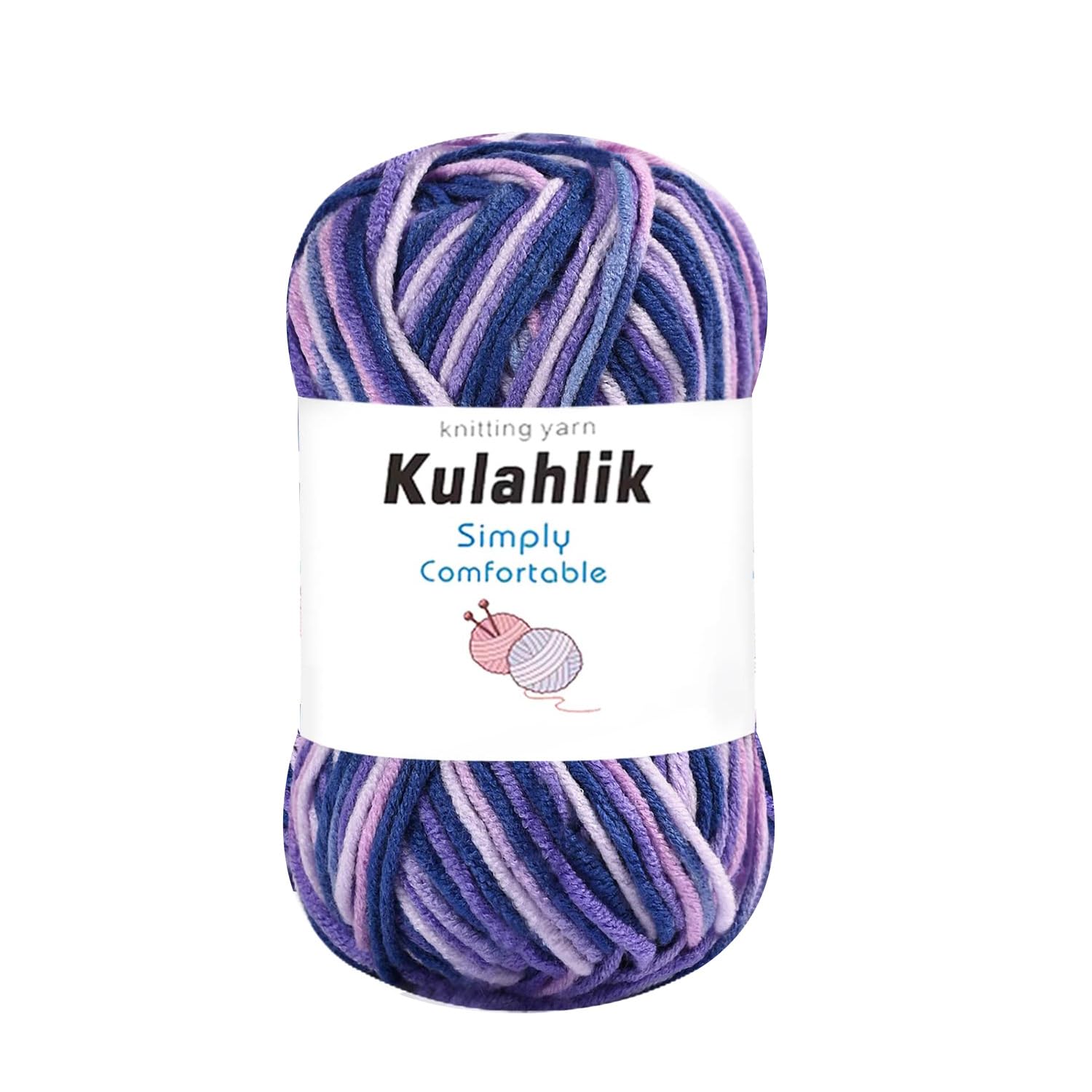 250g(5x50g) Acrylic Yarn for Crochet/Knitting, Colorful Gradient Yarn Thread, 5 Rolls Skeins, Perfect for Any Knitting Crochet and Crafts Mini Project — view 129