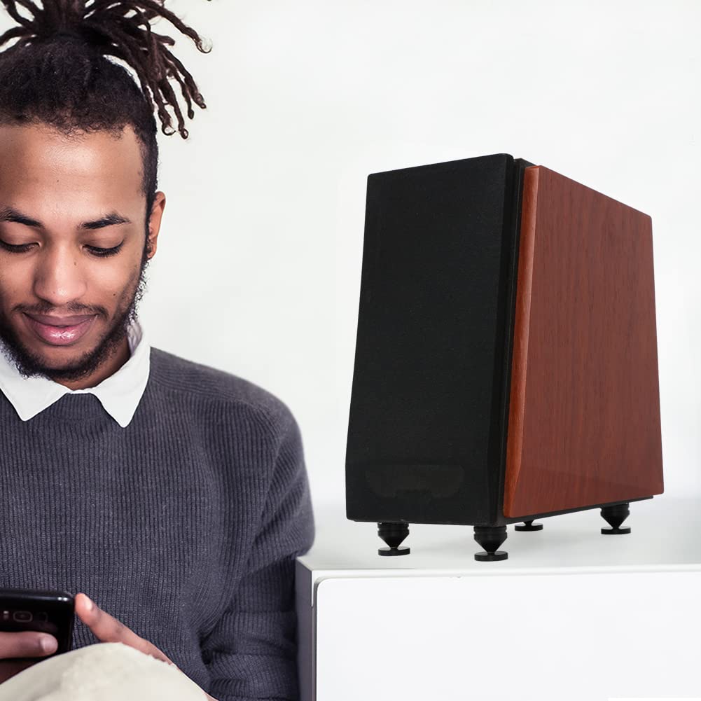 Set di 8 Punte per Altoparlante HiFi, Piedini in Lega di Alluminio, Supporto Nero