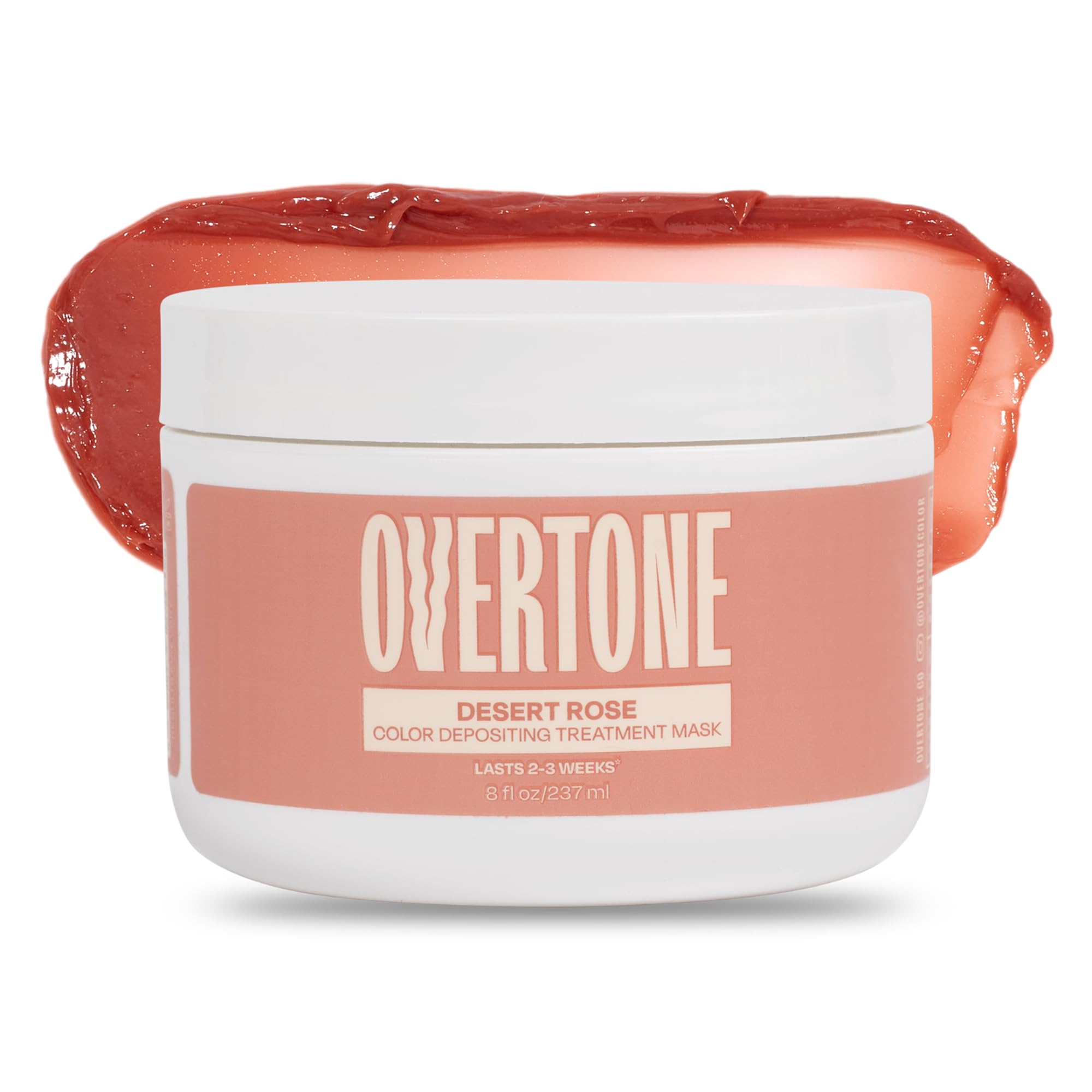 Overtone Color Depositing Semi-Permanent Hair Dye Conditioner - 8 oz For Natural & Color-Treated Hair, Moisturizing Shea Butter & Coconut Oil - Vegan & Cruelty-Free, Rose Gold is now Desert Rose
