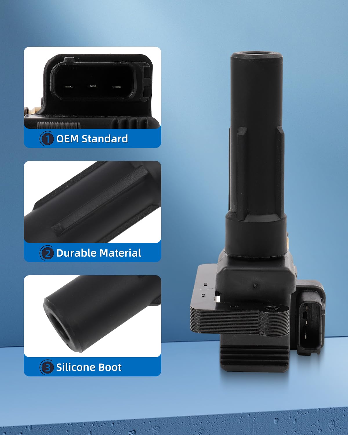 ECCPP Ignition Coil Coils&iridium Spark Plugs UF528 for Subaru Impreza 2003-2005 & Saab 9-2X 2005, 2.0L set of 4