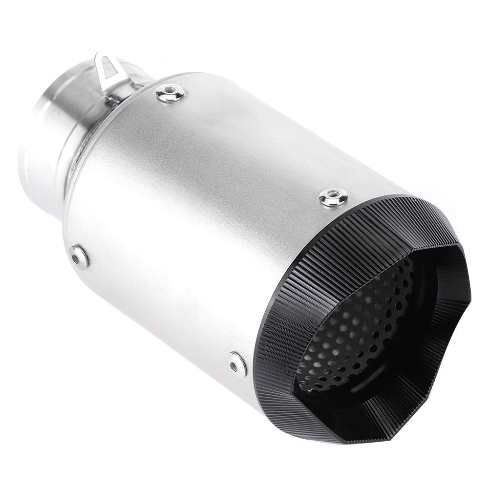 Terminale Scarico Racing in Titanio Punta Tubo Scarico Moto 60 mm 2 4 pollici Universale Accessori Moto per e Modifica Racing per Uso Strada Pista