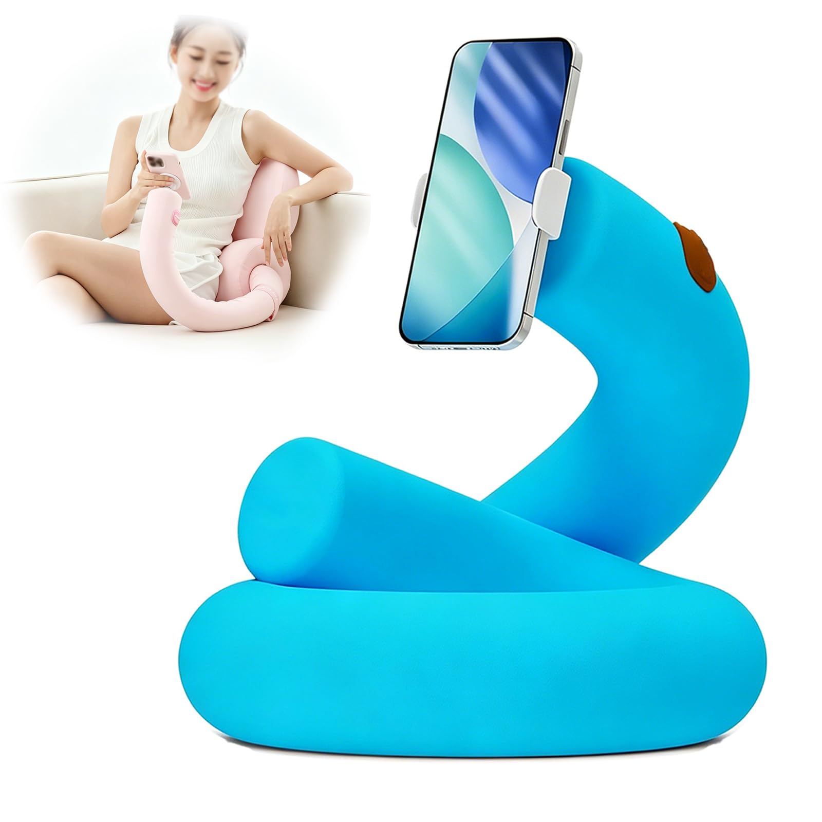 KissenstäNder FüR Das Bett,Verstellbare Handyhalterung,Um 360° Drehbarer Tablet-StäNder,Universelle Klemmhalterung,FreihäNdige Lesehilfe Liegendes Lesen,Ideal Sofa,Schoß,Auto Mehr(Size:Magnetic Mount,