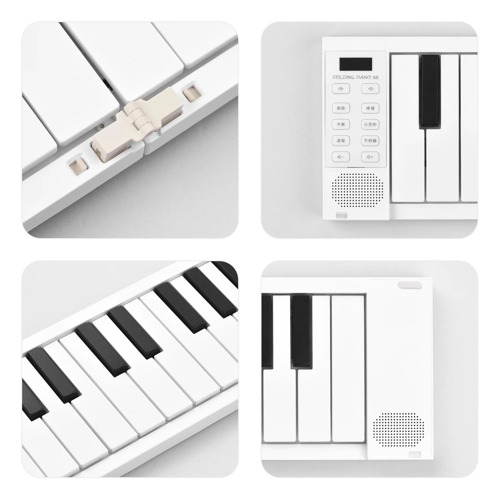 Tastiera Digitale Per Principianti Tastiera Elettronica Pieghevole Piano 88 Tasti Pianoforte Digitale