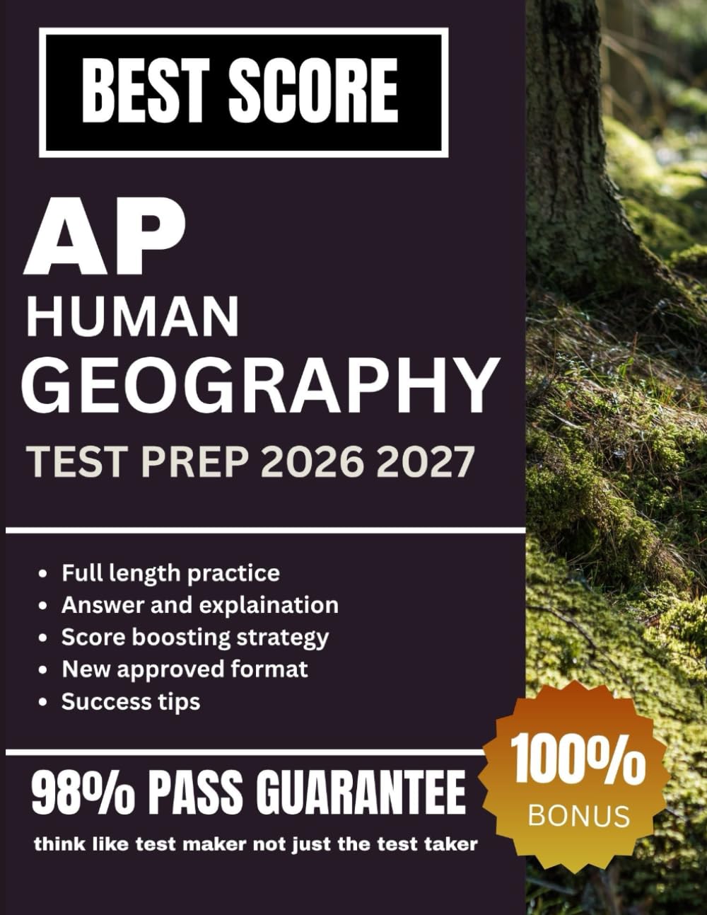 AP HUMAN GEOGRAPHY TEST PREP 2026 2027: Study Guide with FRQ Practice, Cultural Landscape, Bluebook Digital Prep & Full-Length Tests for AP Human Geography 2026