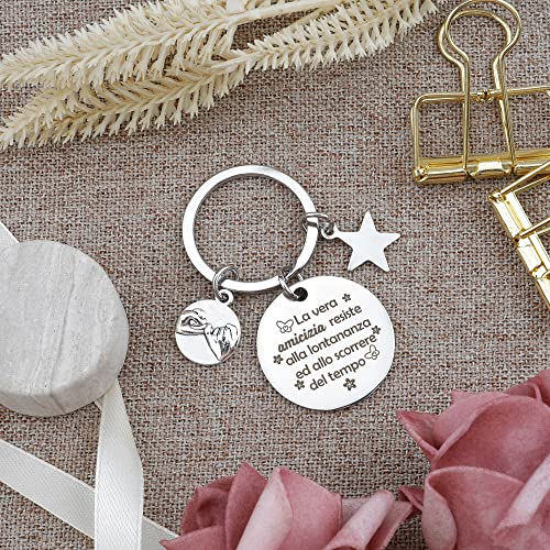 Regalo Amico, Portachiavi Amica, Regalo Migliore