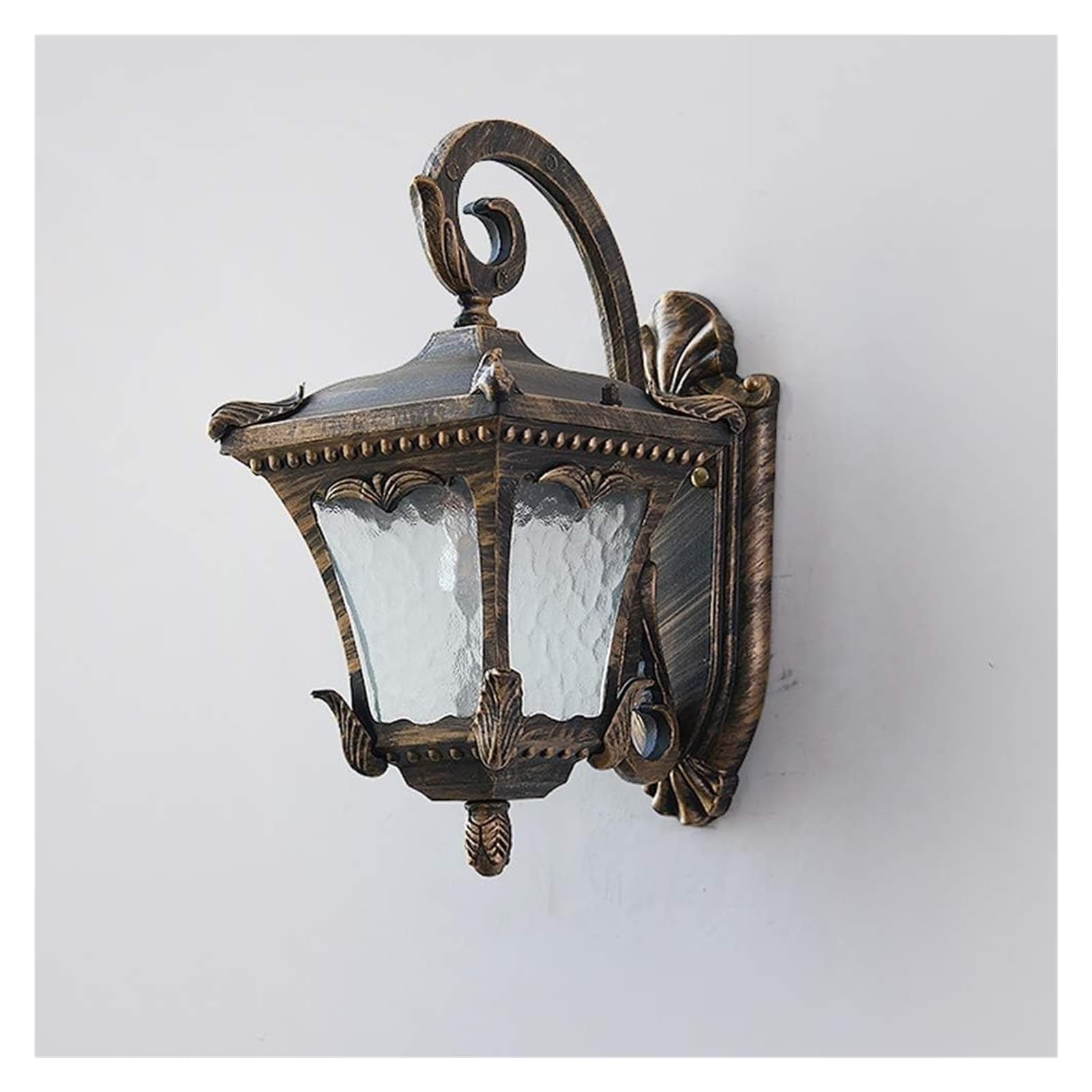 HYJAUSXB Wall Lamps Sconces American Rustic Lamp, Vintage Pastoral Exterior Mount Light with Frosted Glass Aluminum Rainproof Outdoor Sconce Garden Balcony Patio Porch