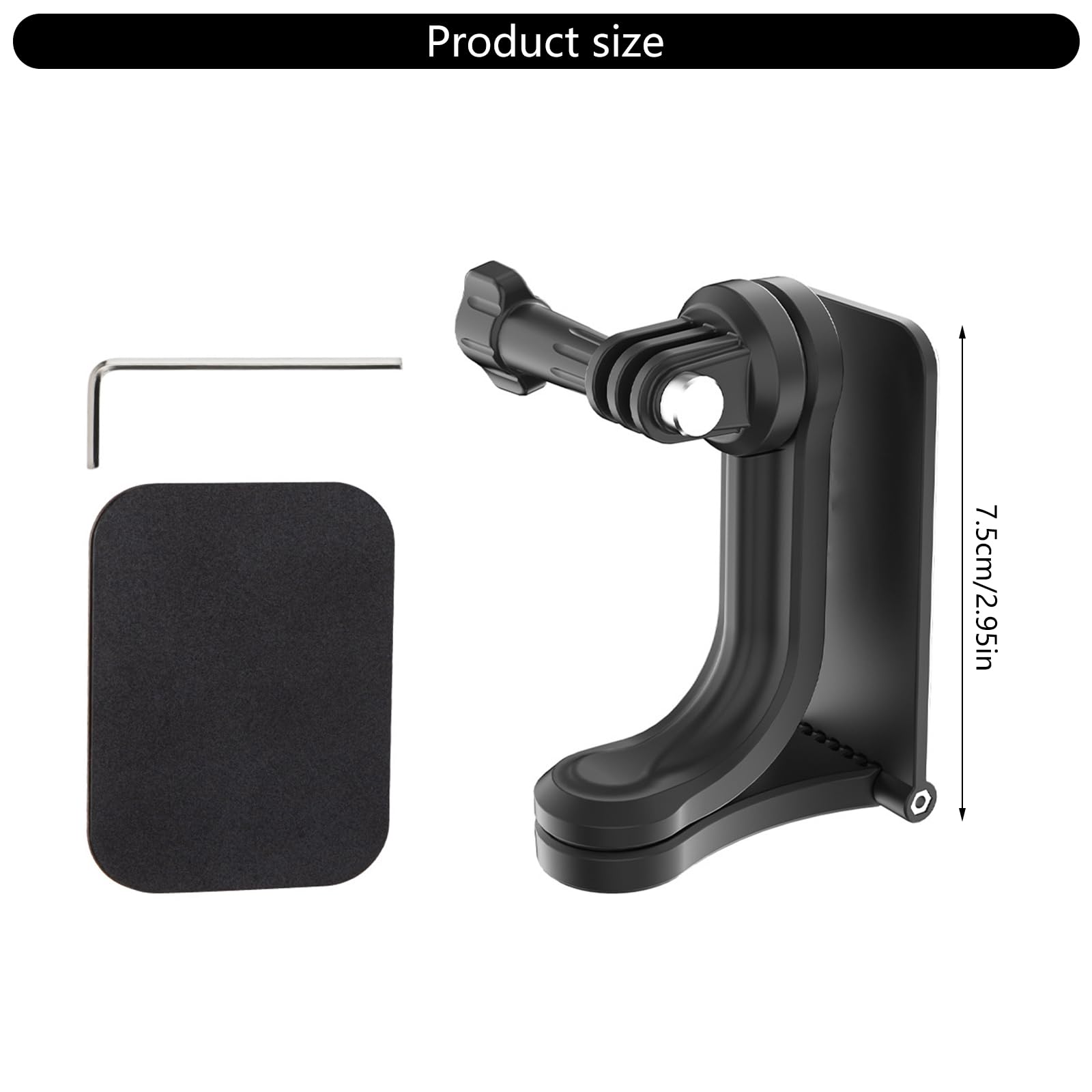 Soporte de cámara de acción de rotación de 180 grados, placa adhesiva, soporte de montaje estable para Pocket 3/Action 5
