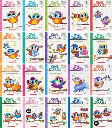 Owl Diaries Series, Set of 20 Books, Vol. 1-20 by Rebecca Elliott
