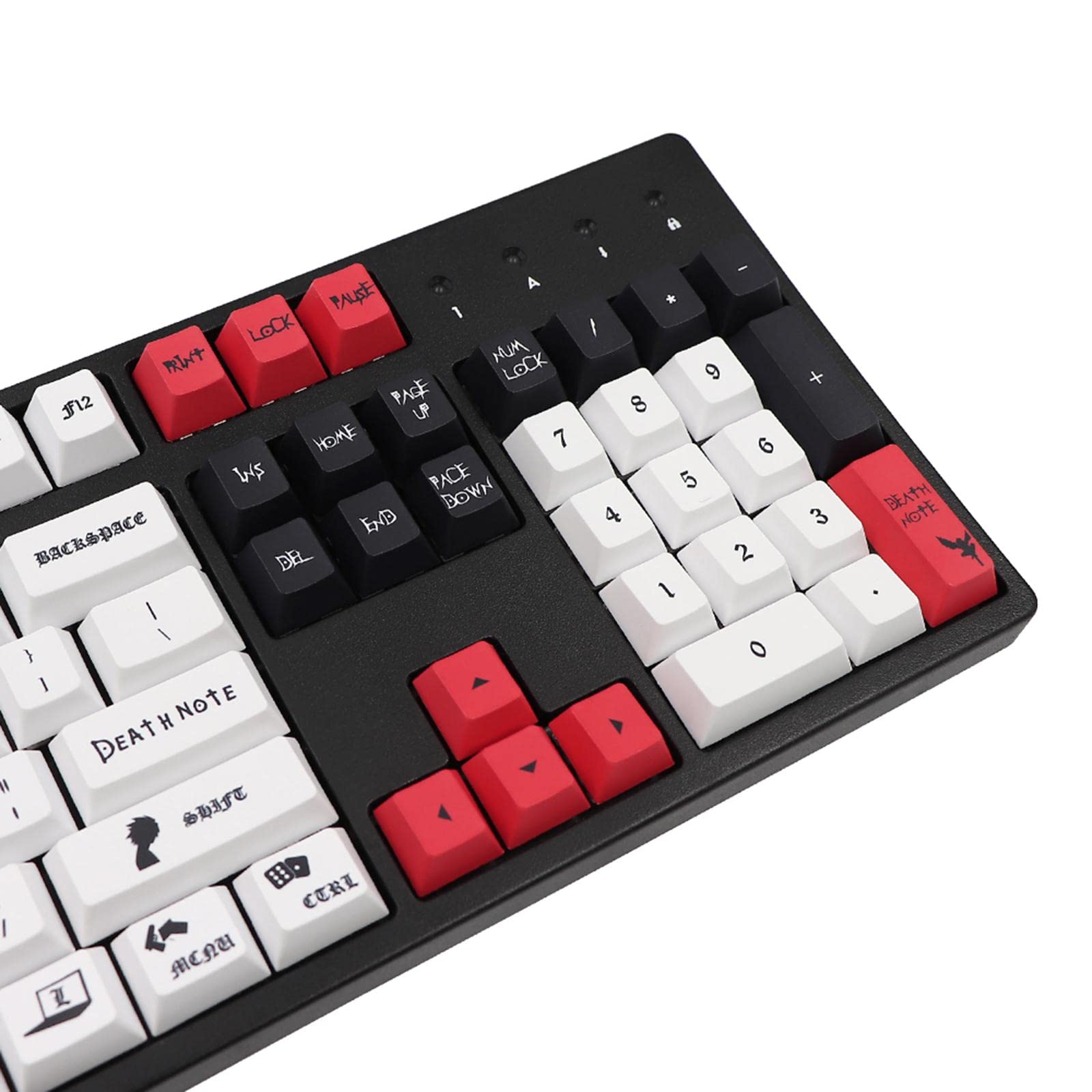 Amazon | Vsenkes 135キーデスノートテーマ染料昇華PBTキーキャップ 