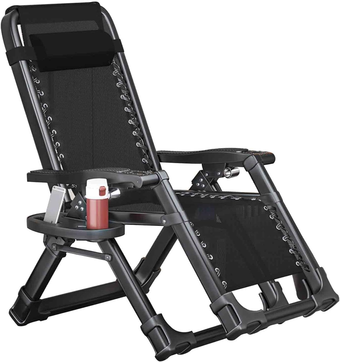 Fauteuil inclinable haut de gamme en tube carré aluminium robuste