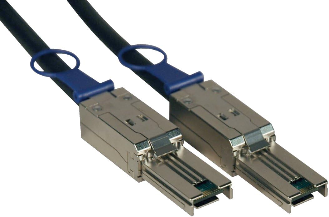 Tripp Lite External SAS Cable, 4 Lane - mini-SAS (SFF-8088) to mini-SAS (SFF-8088) 2M (6-ft.)(S524-02M)