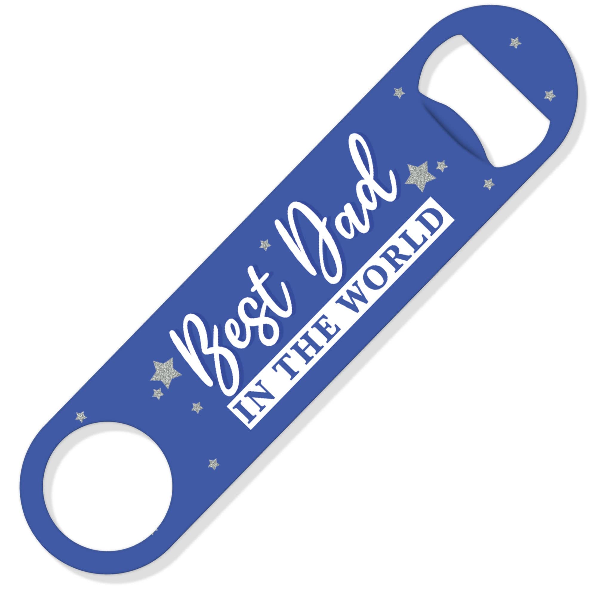 Father's Day Bottle Opener | Best Dad in The World | Bar Blade Home Bar Pub Bar Accessory Novelty Dad's Birthday Daddy Beer Lover | BB50