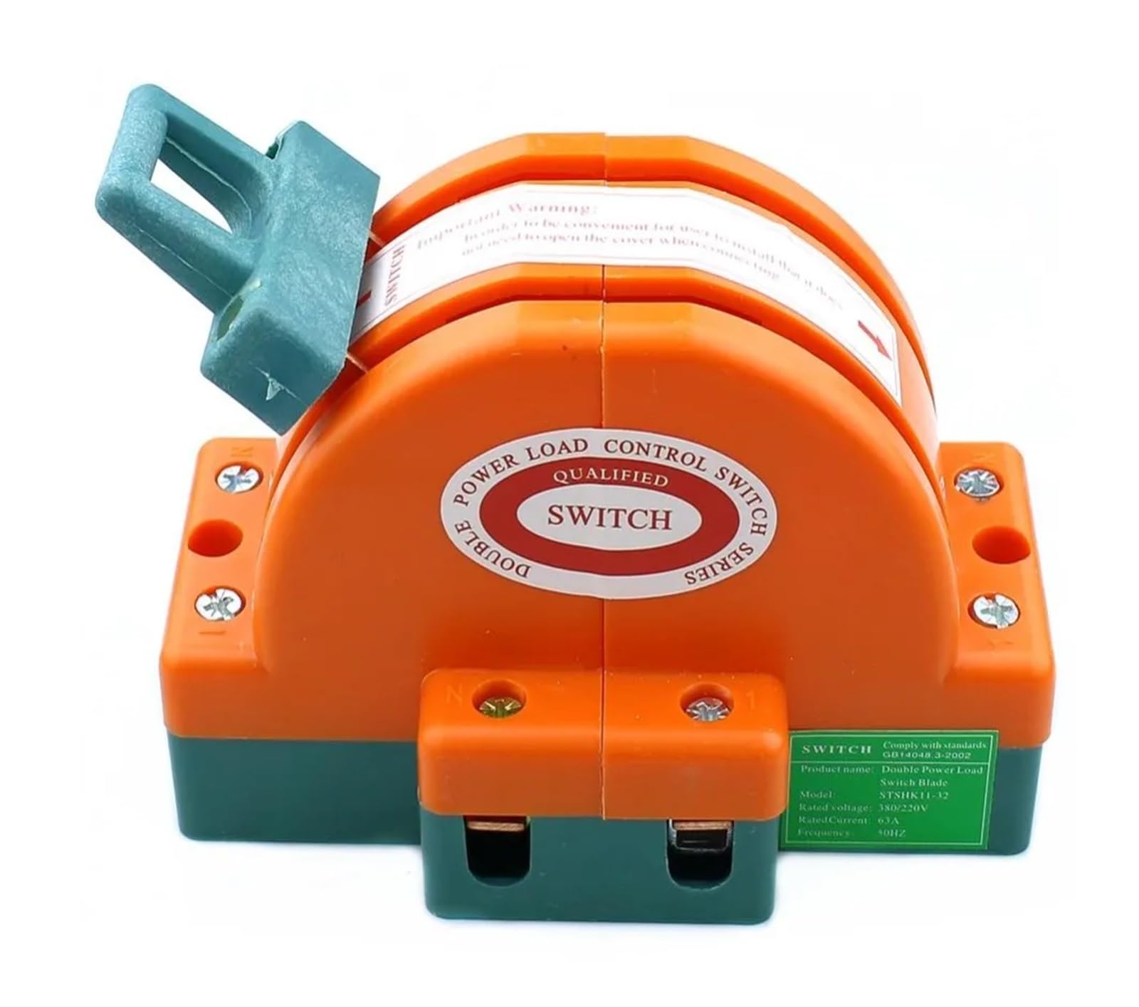 Two-Way Double-Switching Knife Switch 3P 32A 63A 100A 160A 225A Household Electrical Reverse Knife Switch 220V(3P 100A)