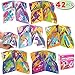 JOYIN Valentines Day 42 Pcs Cootie Catcher Cards Game with Envelopes, Great Origami Fortune Tellers for Kids School Classroom Games, Love Party Favors Supplies and Family Activity