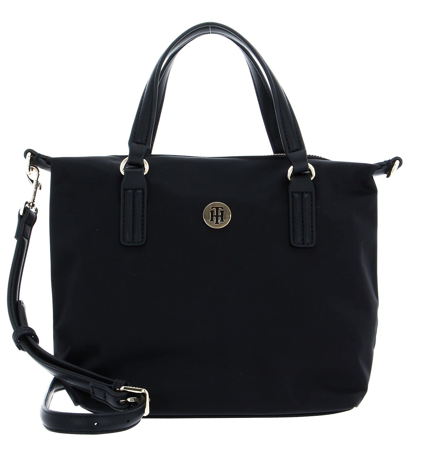 Tommy Hilfiger Women's Poppy ST Small Tote, BDS, OS, Black, One Size