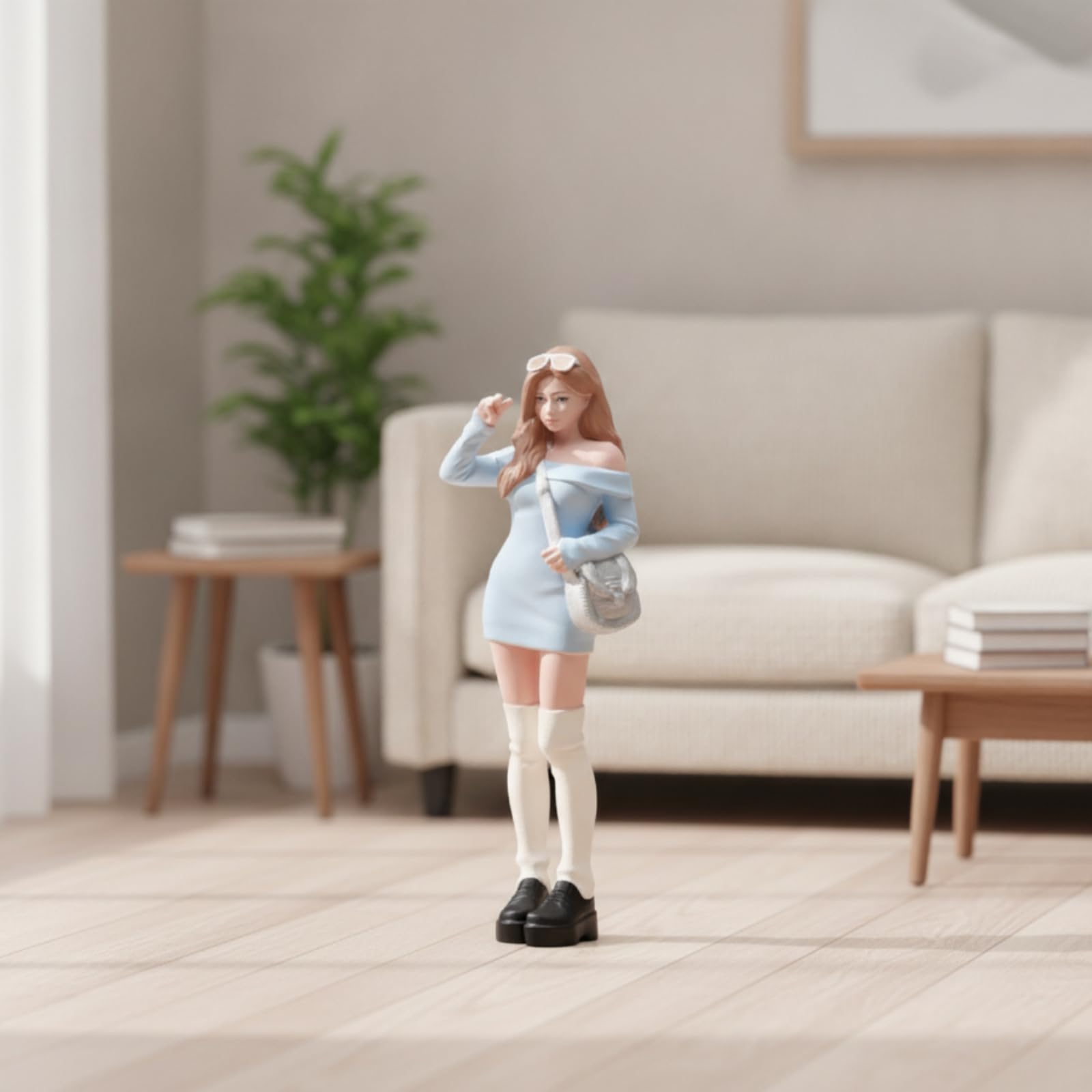 Escultura en Miniatura Resina Sólida, 1/18