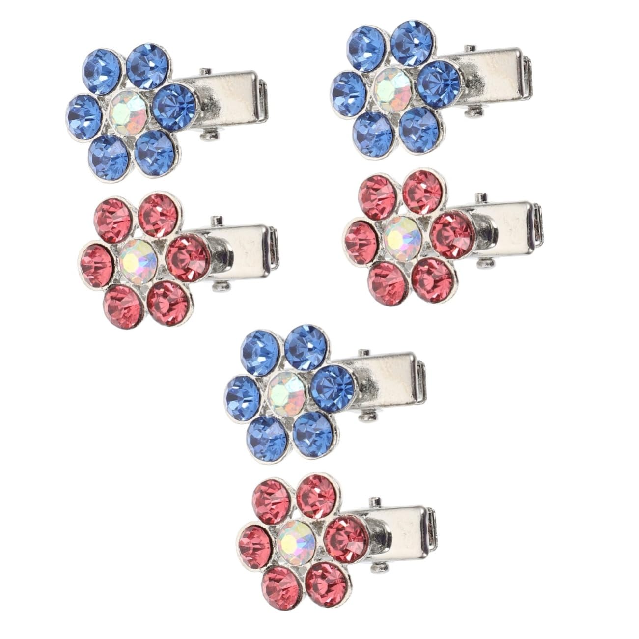 BESPORTBLE 6pezzi Fermagli Decorativi per Cani Accessori Eleganti con Testa di Cane Cristallo per Mantenere Ordine Pelo del Tuo Animale Domestico Disponibili