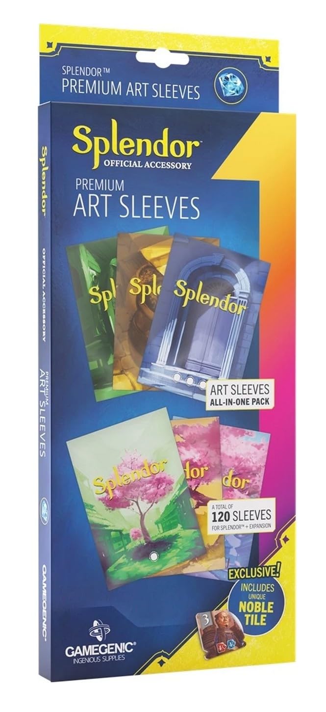 Lot Splendor Extension Le Soleil Ne Se Couche Jamais + Pack Protège Cartes + 1 Decap Blumie (Soleil + Sleeves)