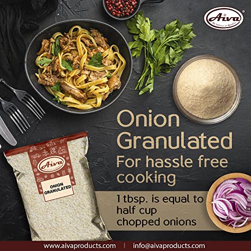 Aiva All Natural Gourmet Granulated Onion, Packed In Usa (4 Lb) #TOP3