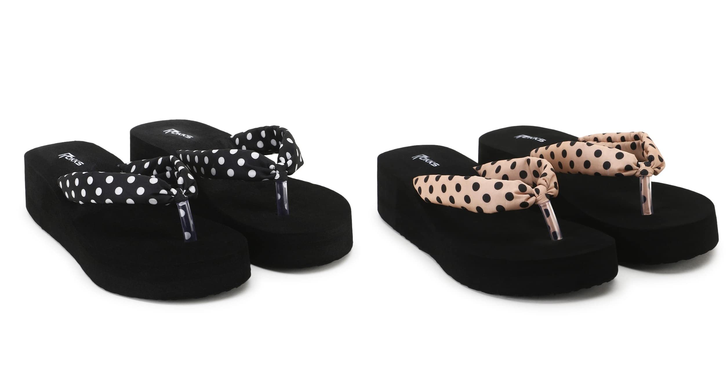ROKKS Womans Fashionable Heel Sandals Stylish Soft Comfortable Slipper Combo for Girls/Ladies(AF01-Black&Peach-4) (B0BH4GFQNY) Amazon Price History, Amazon Price Tracker