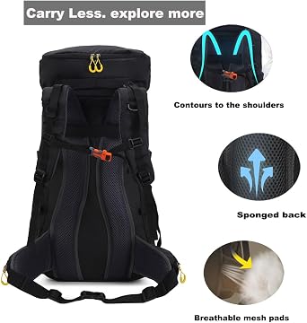 60L Hiking Backpack Waterproof Rucksack Large Camping Bag with Rain Cover for Men Women Lightweight Back Pack for Trekking Walking Cycling Climbing Travelling Outdoor Sports