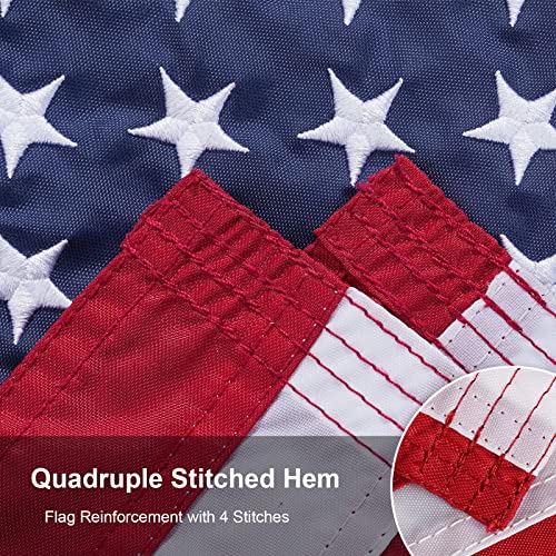 Syii American Flag 12X18 Inches And Thin Blue Line Flag 12X18 Inches For Boat Car, Boat Flags Marine 12X18 #TOP6