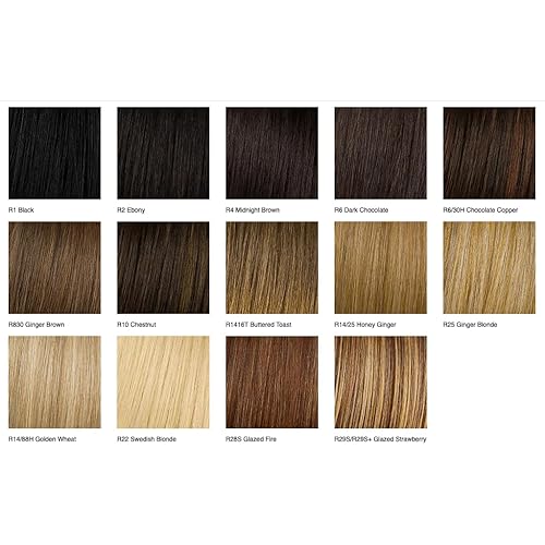 Miniatura 5 de 18" Simply Curly Cola de caballo Color R14/25 HONEY Jengibre Hairpieces Garra Clip Pony Tru2Life calor amistoso playa olas sintéticas