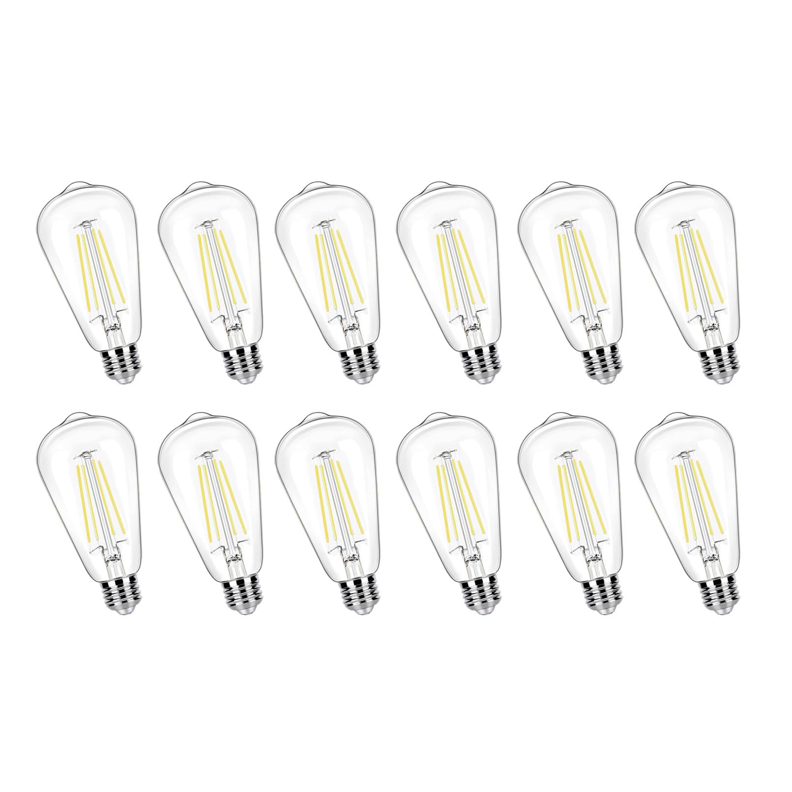 12 Pack LED Bulbs 100W Equivalent, 5000K Daylight, 9W, High Bright 1250LM, E26 Medium Base, Vintage Light Bulb for Home Lighting Fixtures, Non-Dim, CRI90