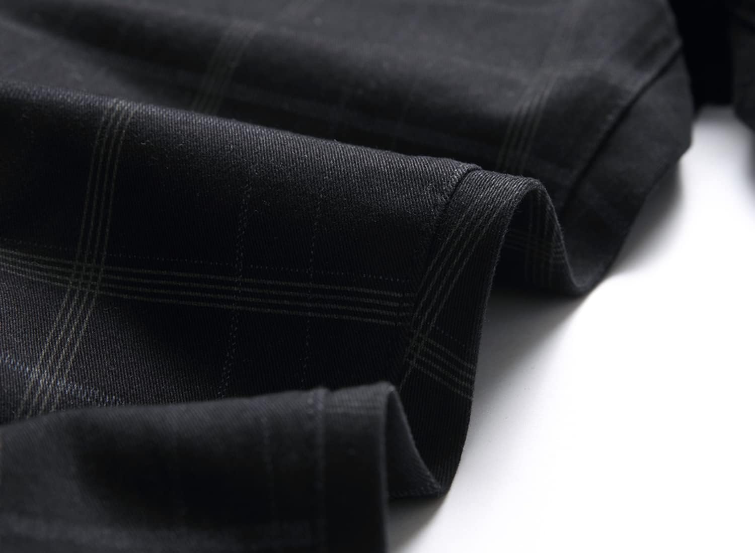 Plaid Pants for Men, Stretch Mens Slim Fit Dress Pants Skinny Flat-Front Fashion Business Casual Chinos Pants - Image 4