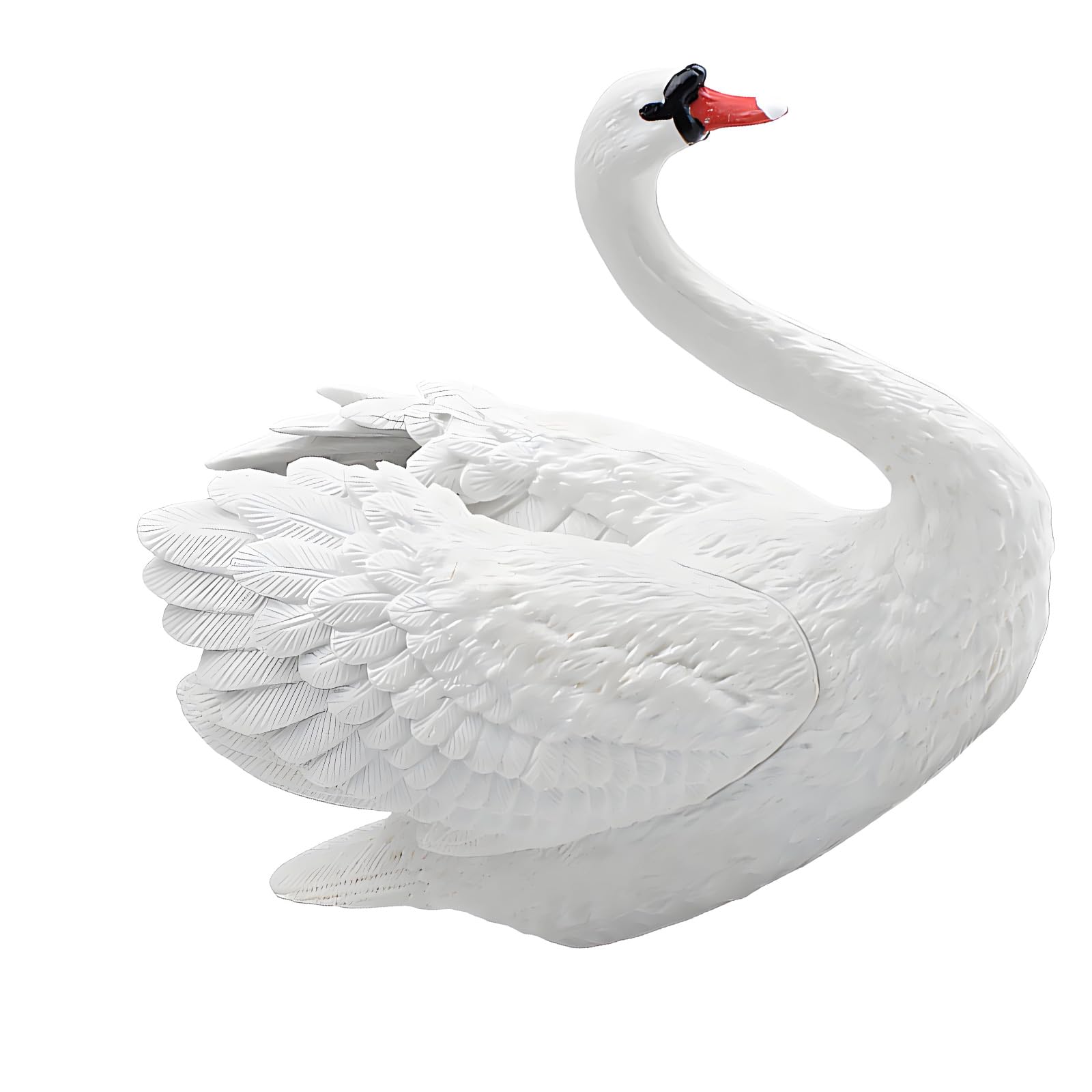 Hredyqw Geese Sculpture Decors Animals Statue Model Table Decorations Elegant Geese Figurine Ornament Home Decors